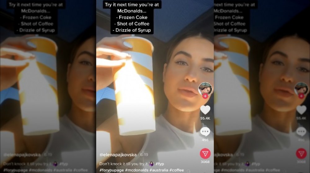Elena Pajkovska's McDonald's coffee TikTok