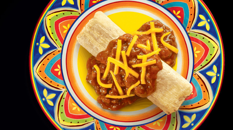 Wienerschnitzel chili cheese beef tamale