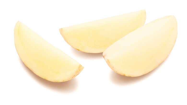 Potato cut into Wedges 