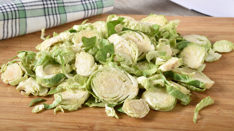 shredded Brussels sprouts