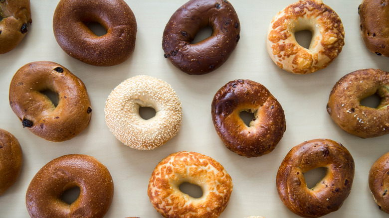 Assortment of bagels