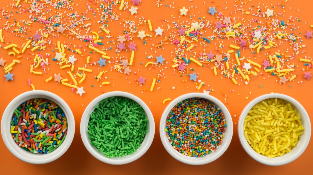 collection of rainbow sprinkles