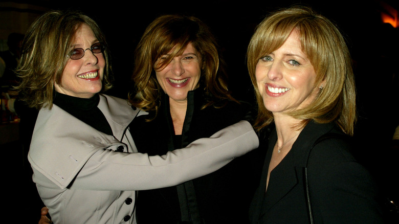 Diane Keaton, Amy Pascal, and Nancy Meyers smiling together