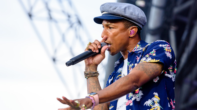 Pharrell performing 