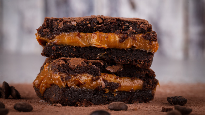 Caramel brownies