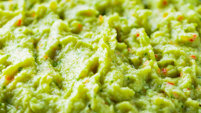 Close up of guacamole