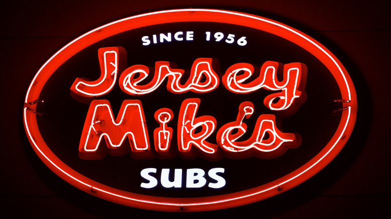 A Jersey Mike's sign