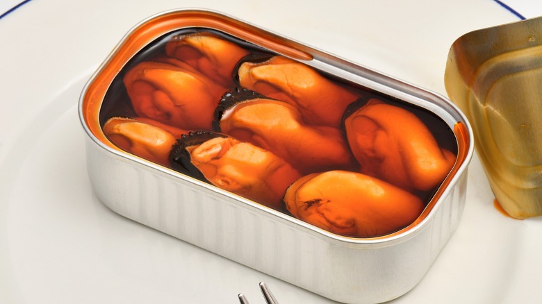 canned mussels