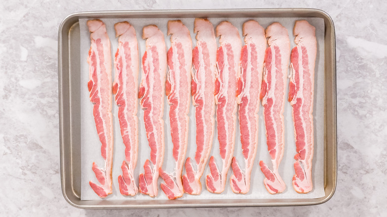 Oven Bacon Baking Tray, 17x12 in, Stainless Steel