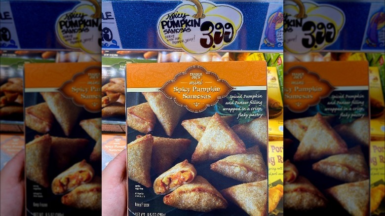 Trader Joe's mini spicy pumpkin samosas