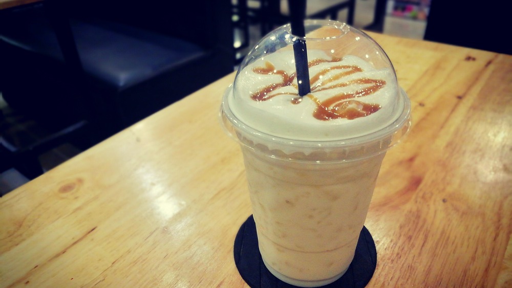 frappuccino with caramel drizzle