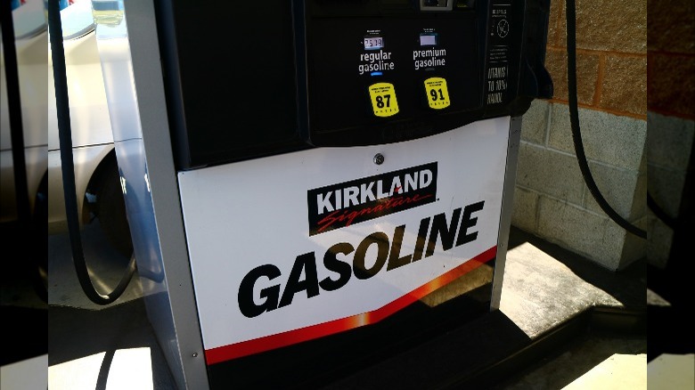 Kirkland gas station at Costco