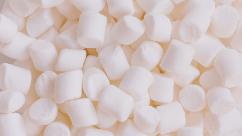 Multiple pieces of marshmallows