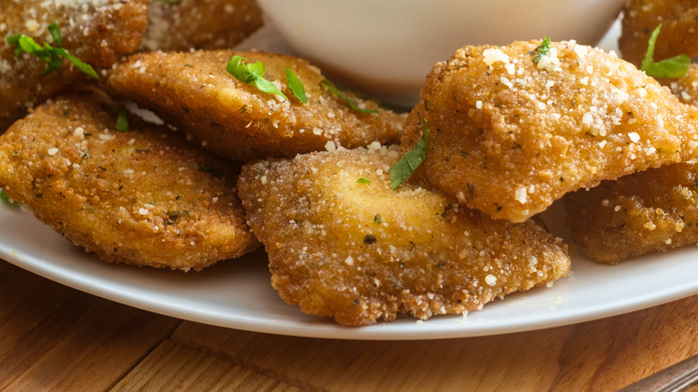 Fried ravioli