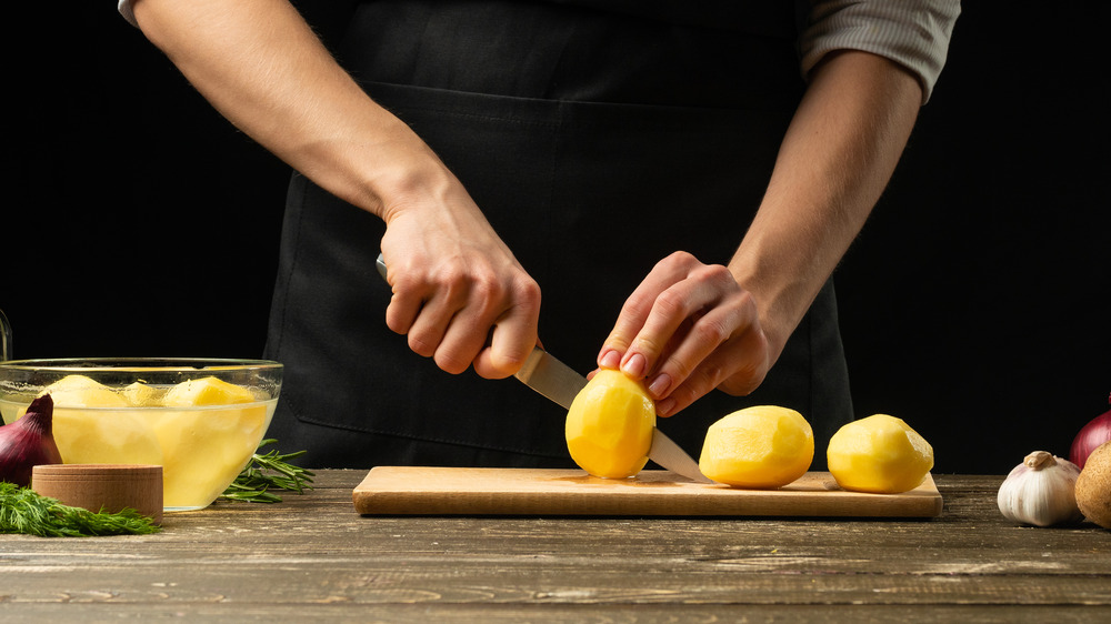 Chopping Potatoes