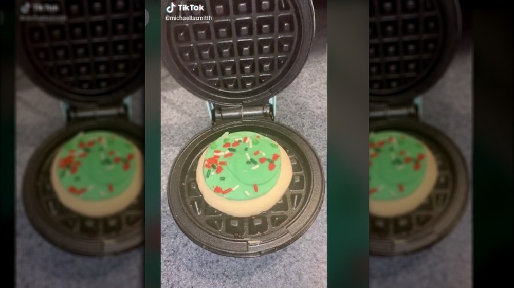 TikTok sugar cookie waffle iron hack 