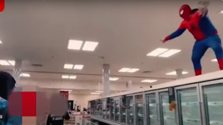 Tesco "Spider-Man" prankster