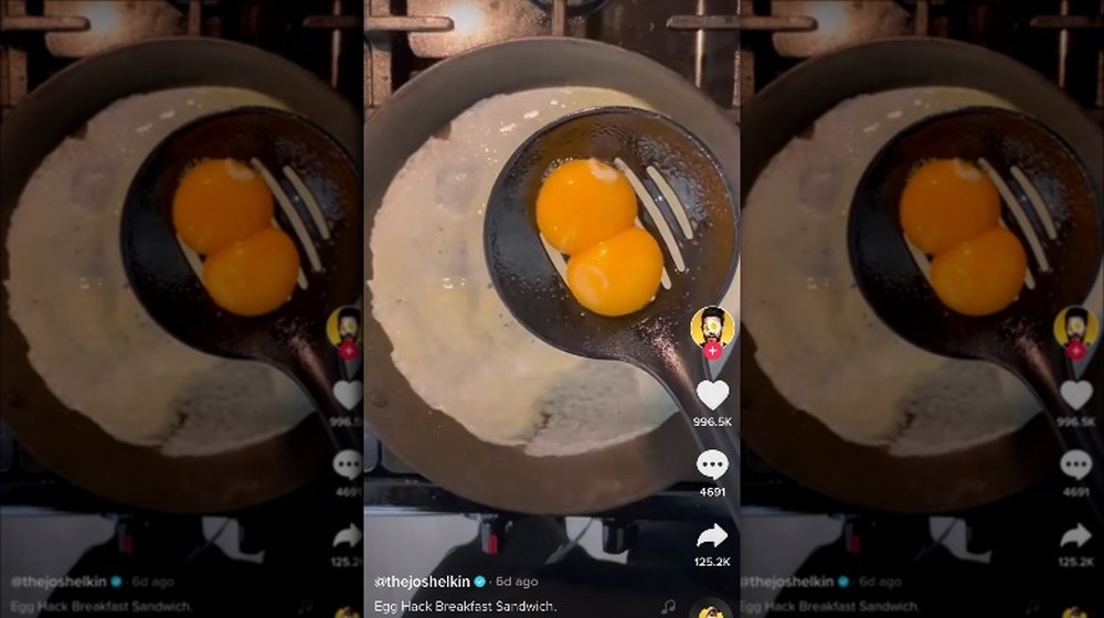 Spoon separates yolks from whites