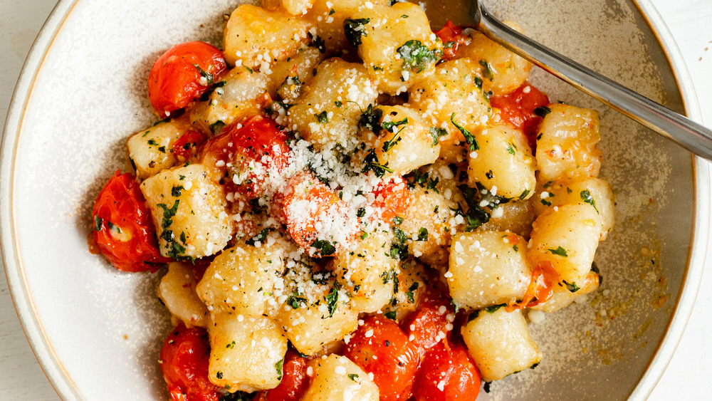 cooking Trader Joe's 5-ingredient gnocchi