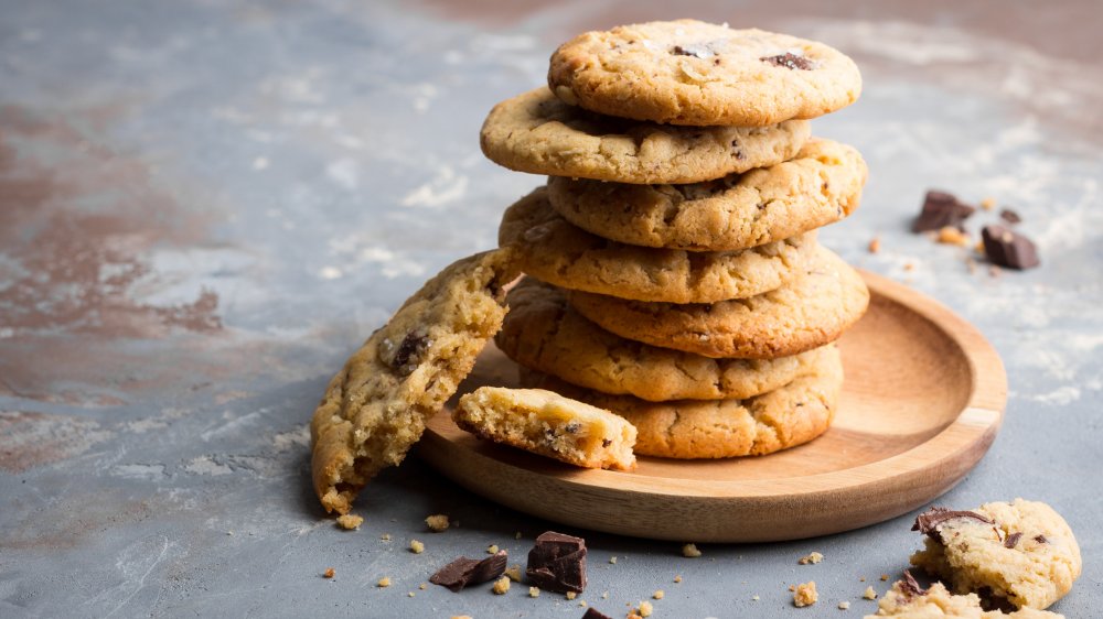 Peanut butter and chocolate chip cookies