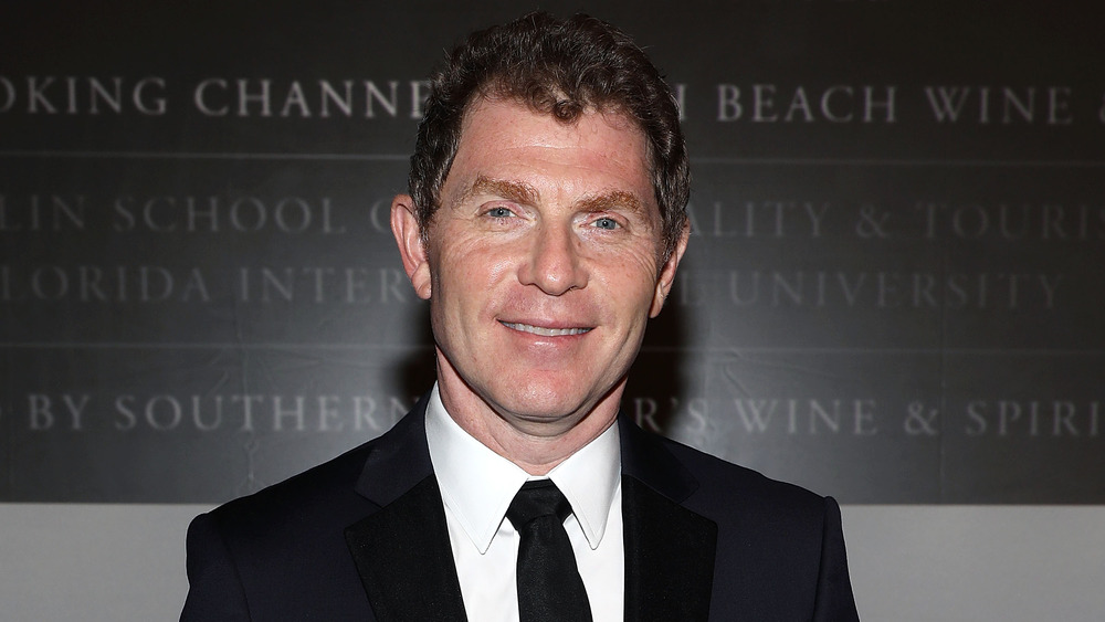 Bobby Flay in a suit and tie