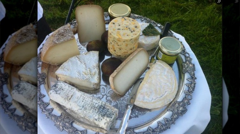 Expensive cheese board