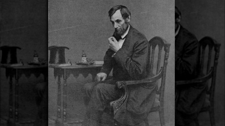 Abraham Lincoln in black and white photo