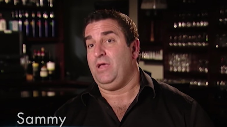 Sabatiello's owner Sammy talking to the camera on Kitchen Nightmares