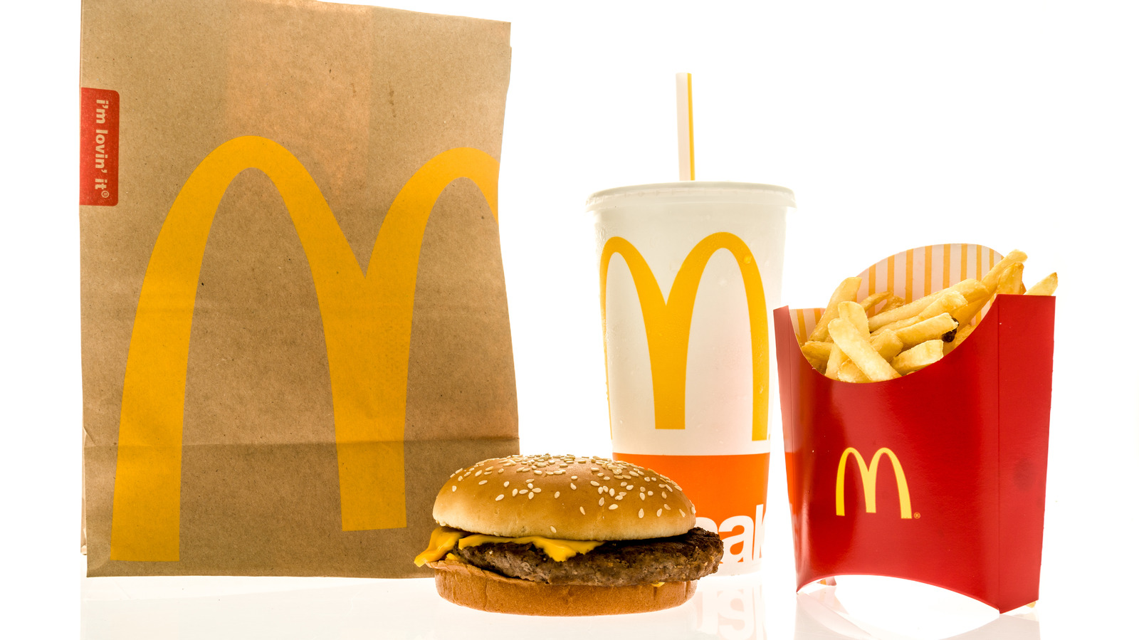 Макдоналдс пакет с едой