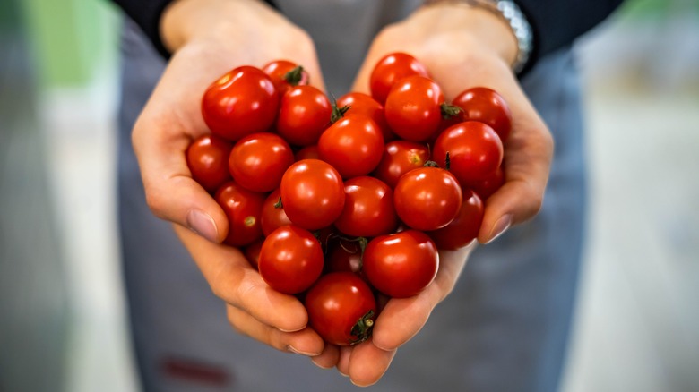 handful of cherry tomatoes