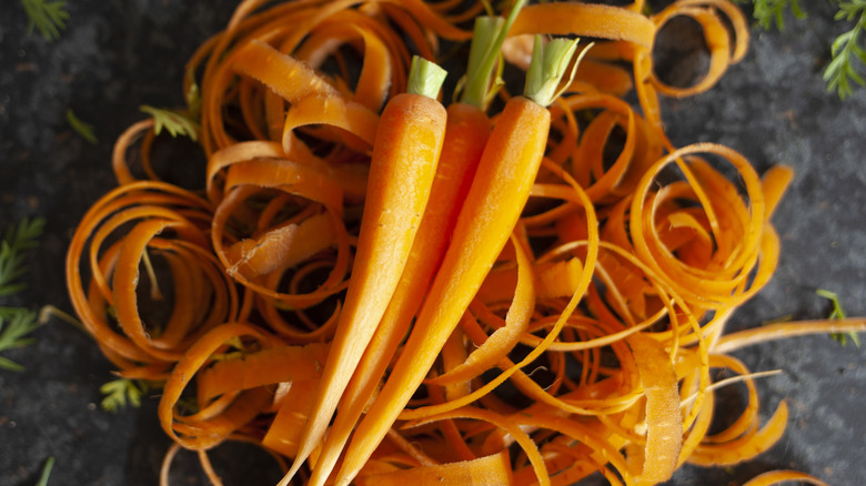 An image of shredded carrots