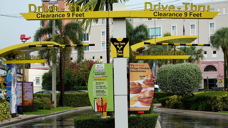 McDonald's double drive-thru