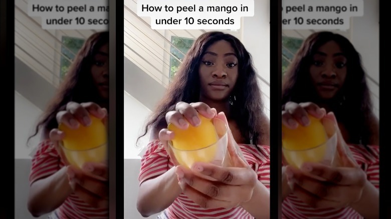 mango peeling tiktok hack