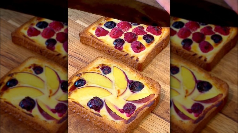 TikTok yogurt custard toast 