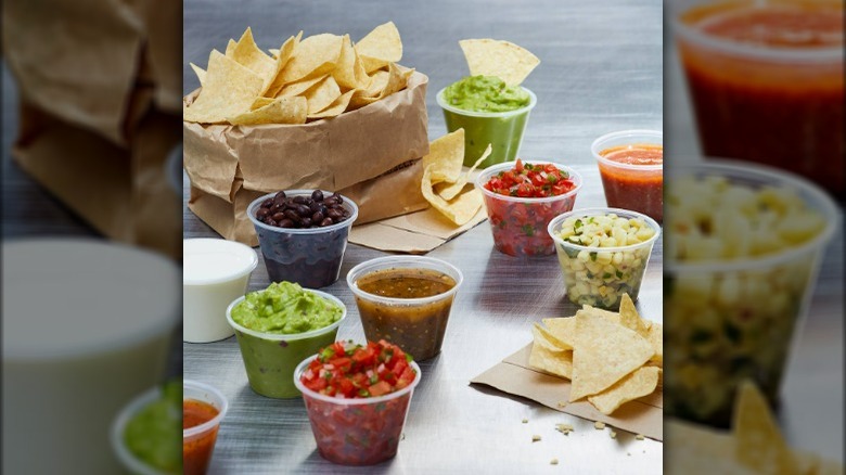 Chipotle chips and sauces