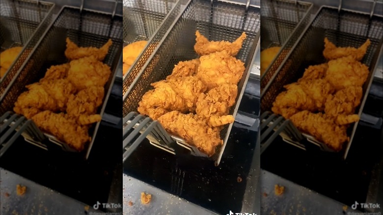 burger king chicken in fryer