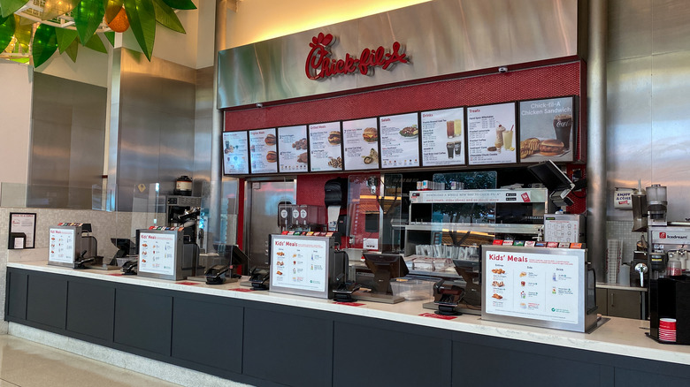 Chick-fil-A counter