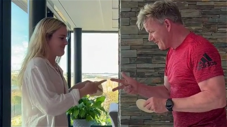 Gordon Ramsay and Holly Anna tortilla slap