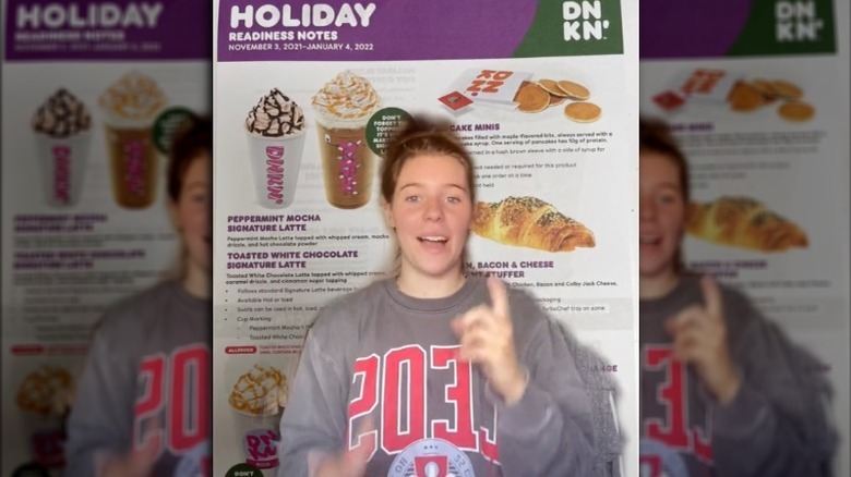 Dunkin' TikTok holiday menu reveal