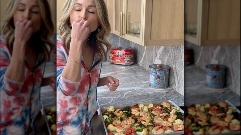 Giada De Laurentiis' Sheet Pan Shrimp and Veggies