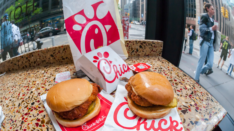 Chick-fil-A food and bag