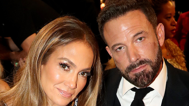 Jennifer Lopez and Ben Affleck at the Grammys 2023