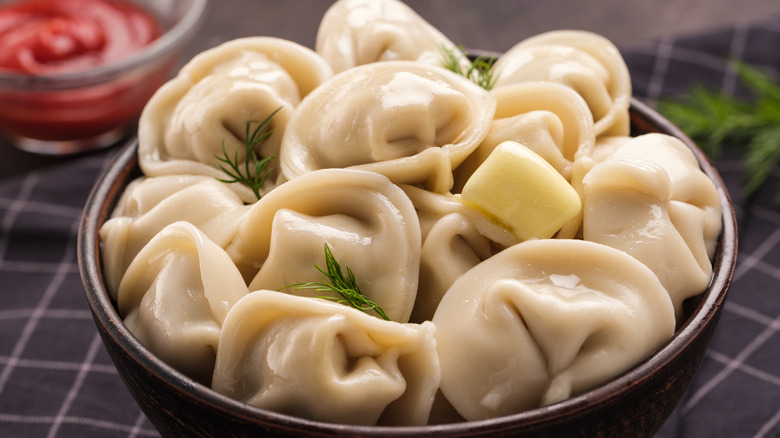 dumplings in bowl