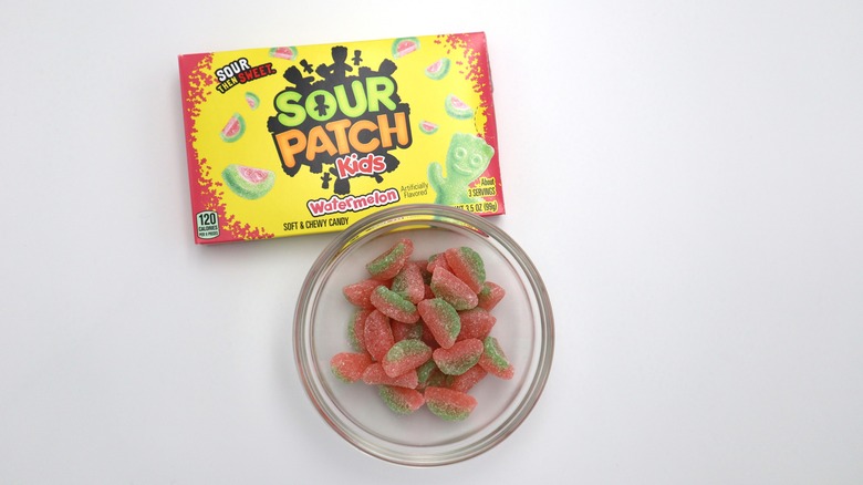 sour patch kids in bowl