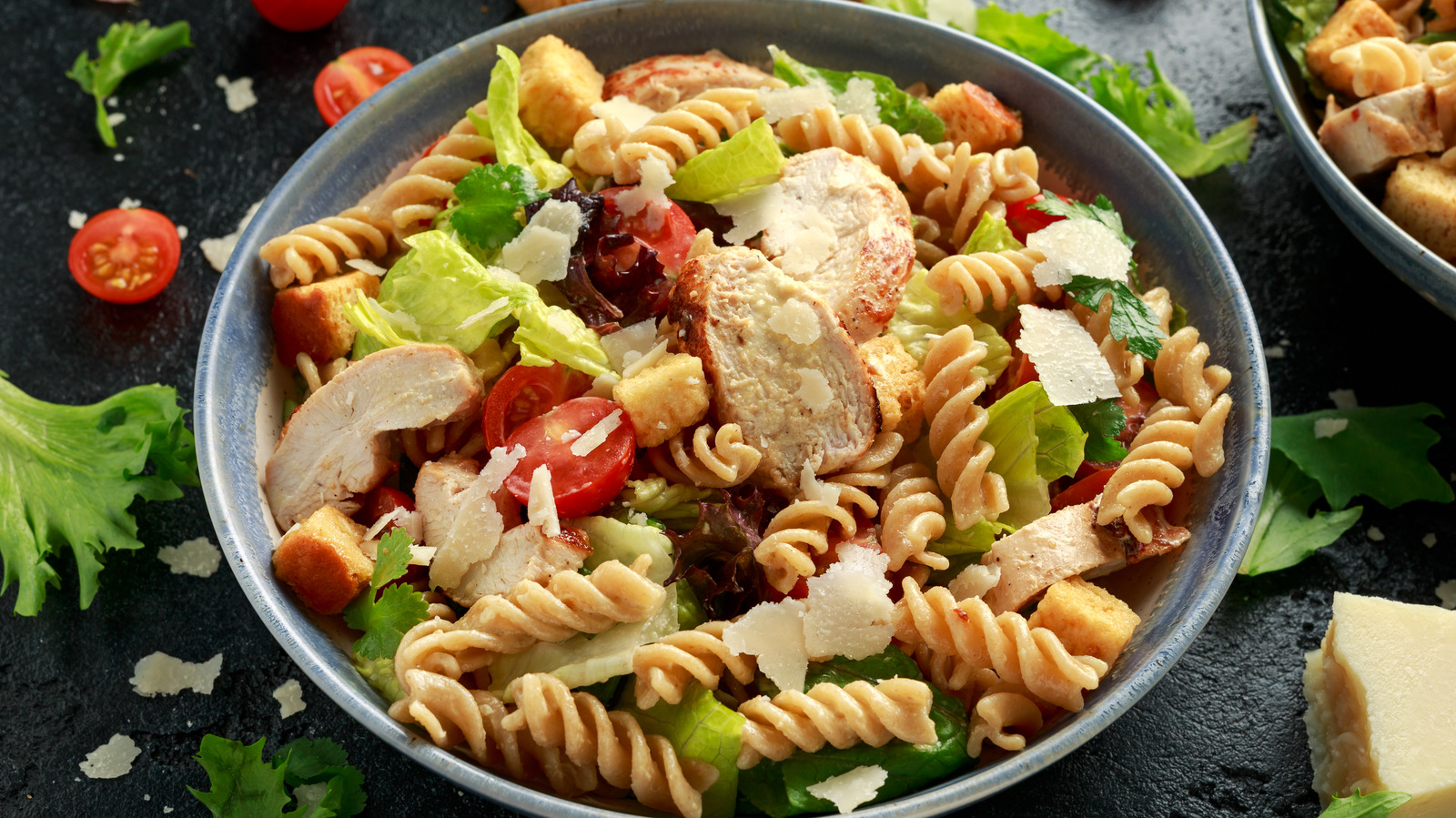 TikTok's Chicken Caesar Pasta Salad Is A Flavorful Twist On The Classic