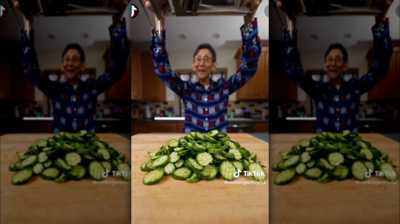 Pickle chips from Cooking with Lynja video