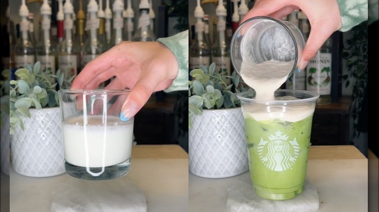 TikTok copycat recipe for Starbucks sweet cream