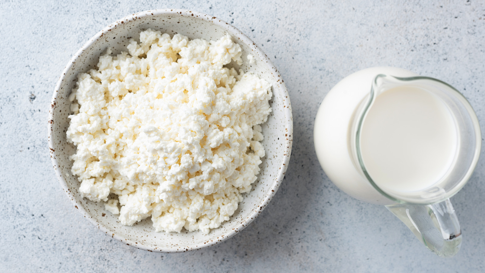 Curd Cheese in a Glass Jar