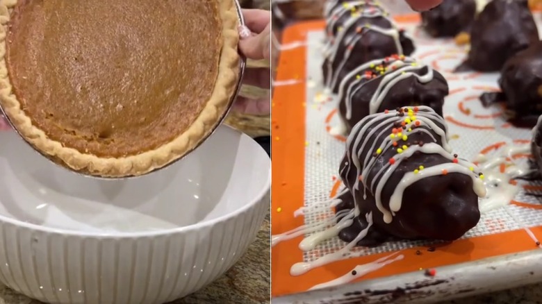 turning pumpkin pie into chocolate treats