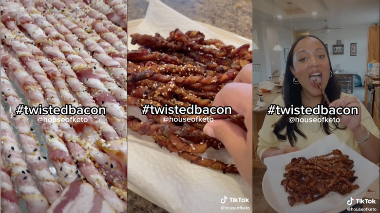 Houseofketo making twisted bacon